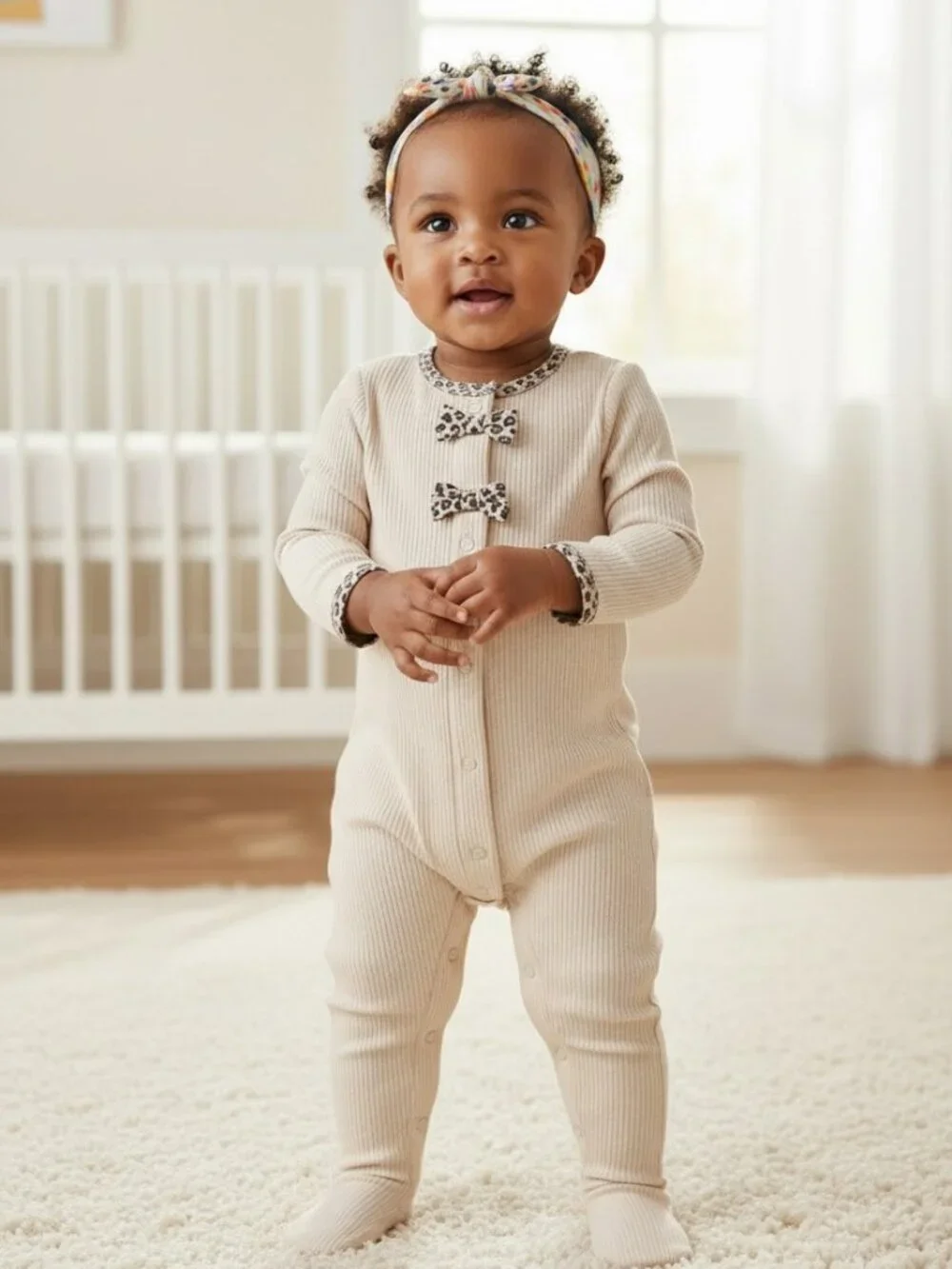 Carter's Baby Girl Bow Sleep & Play Footed Sleeper 9M